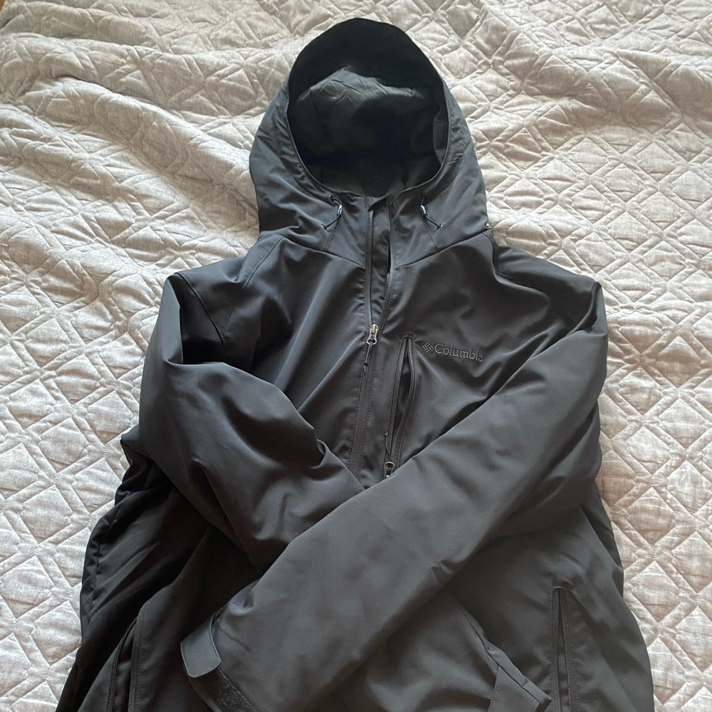 Columbia soft shell hooded jacket